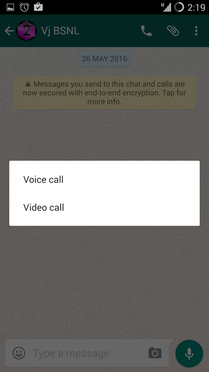 Video Call - WhatsApp