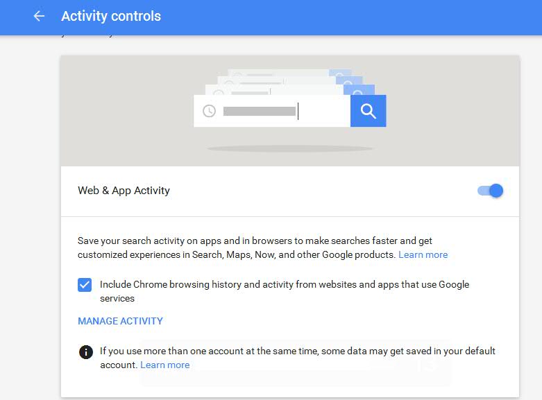 Pause Google History